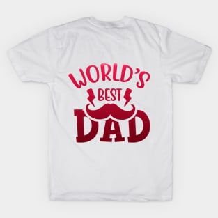 Word Best Dad T-Shirt